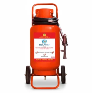 Bình chữa cháy xe đẩy bột ABC 35kg Dolphin (Bộ Công An)