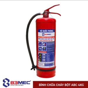 Bình chữa cháy bột ABC 4kg BQP 83MEC (Bộ Quốc Phòng)